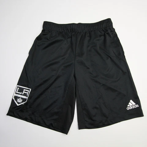 Los Angeles Kings adidas Aeroready Athletic Shorts Men's Black New Cover
