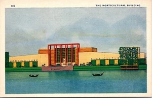 Postal de la Feria Mundial de Chicago del edificio hortícola de 1933 - Imagen 1 de 2