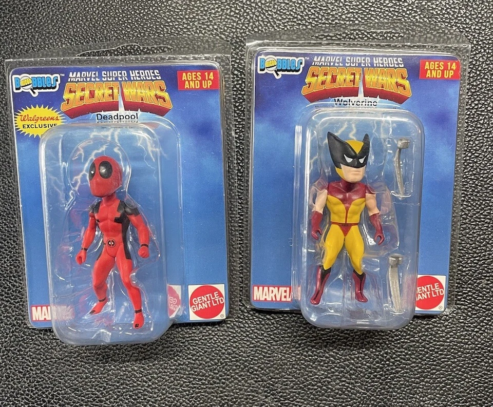 MINIFIGURAS GENTILES GIGANTES DE WOLVERINE Y DEADPOOL, MARVEL SECRET WARS Foto 1 de 1