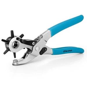 Revolving Leather Hole Punch Tool for Belts Dog Collars DIY Crafts Projects - Picture 1 of 7