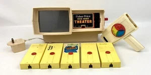 1970’s Fisher Price Movie Projector & Viewer Bundle & 5 Cartridges Incl Disney - Picture 1 of 15