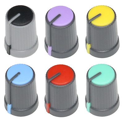 7 Colours Mixer Control Knobs - Dshaft D270 Audio Volume Adjustment Knob D-Shaft • 6.79£