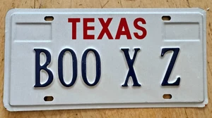 VANITY LICENSE PLATE " BOO X Z " DATSUN NISSAN Z28 Z 16 CHEVELLE - Picture 1 of 1
