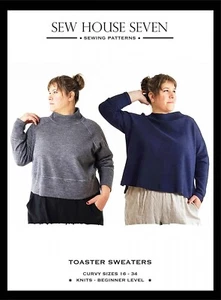 Toaster Sweater - Sewing Pattern - Sew House Seven  - Sizes 16-34 - Picture 1 of 2