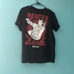 Archer Danger Zone Cartoon Tee Vintage Style Gr. M, schwarz Rundhals - Bild 1 von 5
