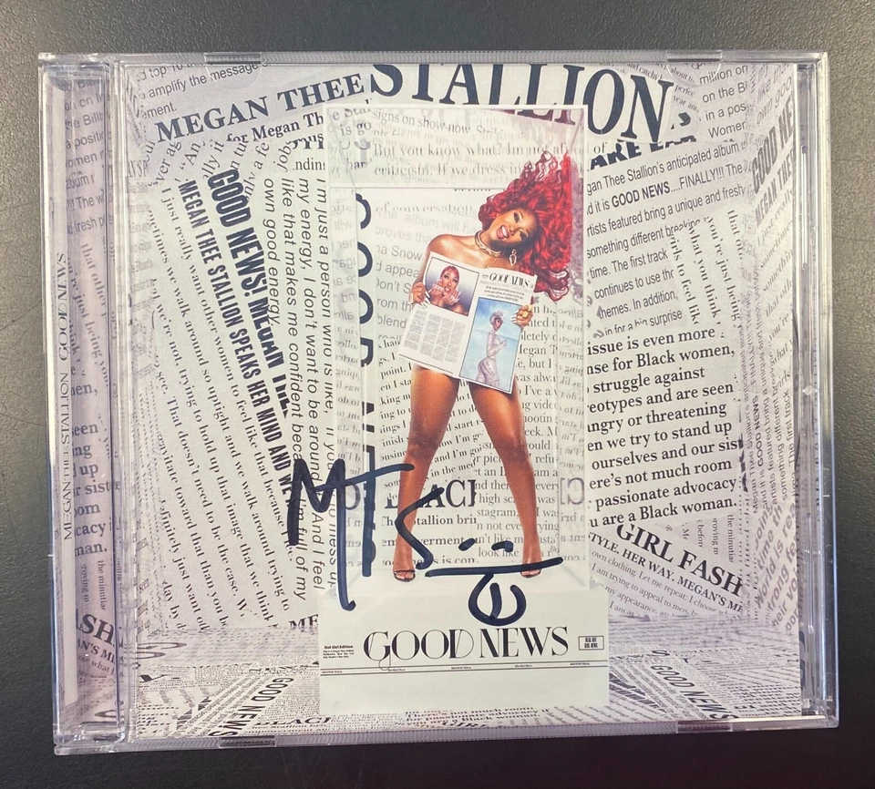 Megan Thee Stallion Good News CD with Signed Card, Autographed - Image 1 of 1