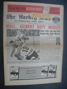 The Hockey News November 26, 1966 Vol.20 No.7 Bob Rousseau Bobby Hull Nov '66 - Picture 1 of 1