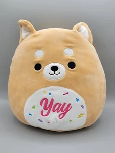 Squishmallows 12" Dog Plush Angie the Shiba Inu "Yay" - Picture 1 of 9