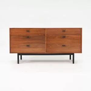 1970s Jack Cartwright & Founders Six Drawer Walnut Credenza / Dresser Refinished - Picture 1 of 10