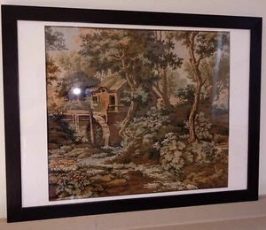 VTG Needlework Fine Art Tapestry Framed 20in X 26in (Unframed 19 X 16½ in) - Picture 1 of 18
