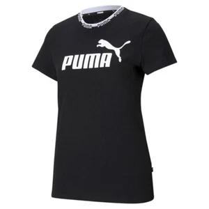PUMA Damen Amplified Graphic Tee Shirt / T-Shirt Sportshirt Trainingsshirt - Picture 1 of 9