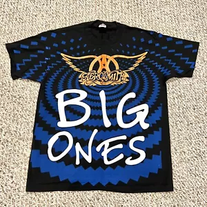 Aerosmith Big Ones Tshirt Concerto Stampa Uomo Maglione Manica Corta XL Nuovo - Foto 1 di 10