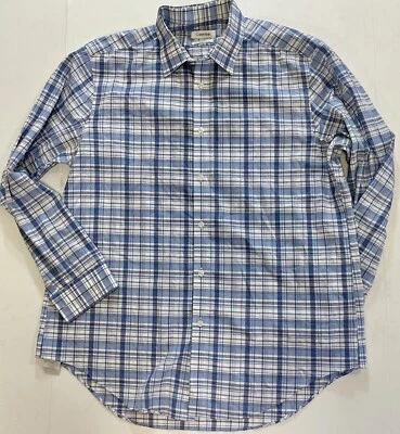 Calvin Klein Slim Fit Size 16.5 32/33 LARGE Men's Gray Steel + Shirt (tt65) - Image 1 of 4