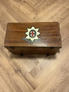 Military Coldstream Guard (Old Coldstreamers) Association Lottery Ball Wood Box - Picture 1 of 24