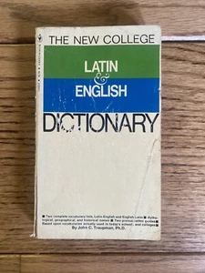 THE NEW COLLEGE Latin & English Dictionary/Paperback –by John C Traupman PH D - Picture 1 of 8