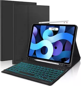 Backlit Keyboard Case With Pencill Holder For iPad Air 4th 5th Gen Pro 11" 2023 - Picture 1 of 30
