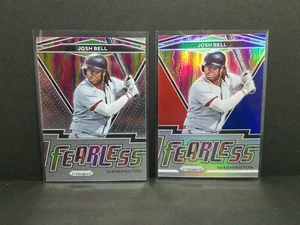 2021 Panini Prizm FR-19 Josh Bell, Nationals Fearless Red, White & Blue Parallel - Picture 1 of 7