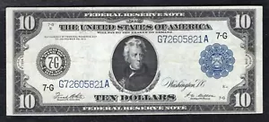 FR. 931a 1914 $10 TEN DOLLARS FRN FEDERAL RESERVE NOTE CHICAGO, IL VERY FINE+ - Picture 1 of 2