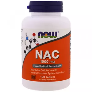 Now Foods, NAC, 1000 Mg, 120 Tablets - Picture 1 of 3
