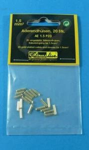 Seno IN Diretta 20 Pezzo Manicotti, Dorato Di 1,5mm ² - Foto 1 di 1