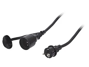 W-97288 Verlängerungskabel Buchsen: 1 Gummi schwarz 3x25mm2 20m 16A KEL - Bild 1 von 1