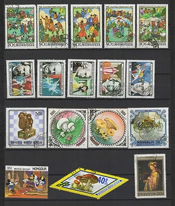  Mongolei 22 Marken gestempelt / T1437 - Bild 1 von 2