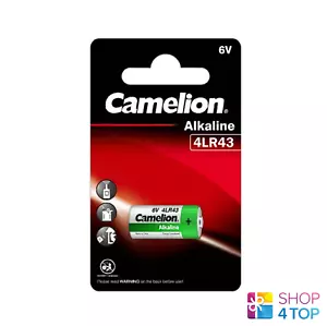 CAMELION 4LR43 ALKALINE BATTERIES SPECIAL FOR CAMERA PX27 6V EXP 2027 NEW - Picture 1 of 1