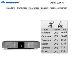 Inandon V5MAX 4TB 90K Single Host Musik Home KTV Jukebox Set Top Box - Bild 1 von 18