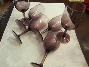 Bellissimi Calici Cordiali a Stelo da Vino Viola (6) GA-A-1 - Foto 1 di 7