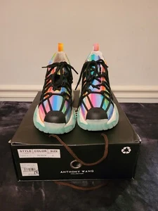 Anthony Wang Rainbow sneaker da donna Acerola -01 platform taglia US 8 $110 - Foto 1 di 19