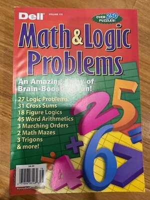 Dell Math & Logic Problems Vol. 178 / Brain Boosting Fun! - Image 1 of 3