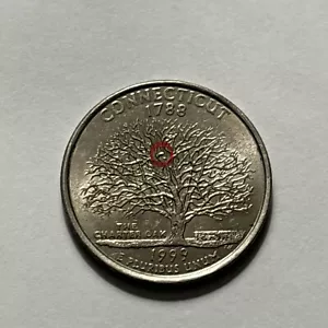1999 P Connecticut State Quarter Rare Great Condition- Error - Picture 1 of 3