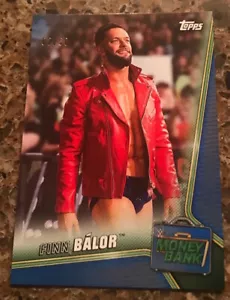 Topps WWE MONEY IN THE BANK 2019 FINN BALOR VERDE PARALELO #35 SN 02/50 AZUL RARO - Imagen 1 de 2