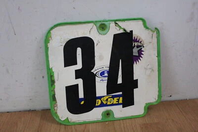 1986 Kawasaki KX500 Front Front Number Plate Panel - Imagem 1 de 4