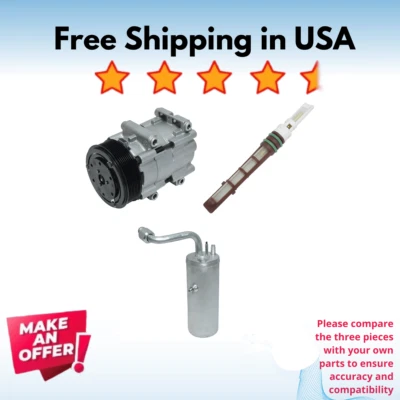 Kit Compressor A/C Fit Ford F-450 Super Duty 1999-2003, F-550 Super Duty 1999-03 - Image 1 of 4