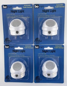 (4 PACK) Regent Plug in Night Lights LED Dome Shape Automatic Senor White 120V - Picture 1 of 7