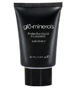 glō-minerals Protective Liquid Foundation Satin II - Honey,  40 ml / 1.4 oz