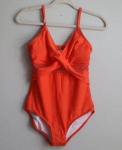 Sheisme Badeanzug Bademode Einteiler orange Gr. Small S - Bild 1 von 8