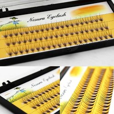 60x Pro Wimpernbüschel 6/8/10/12/14mm Eyelashes Falsche Wimpern Augen Make-up 