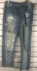 American Eagle Damen Vintage High-Rise Doodle Me Up Größe 14W Used-Look Jeans - Bild 1 von 10