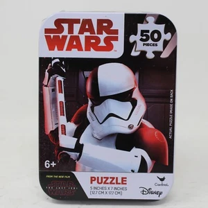 New Disney Star Wars Tin - Jigsaw Puzzle 50 Pieces 5X7 Inches - Picture 1 of 5