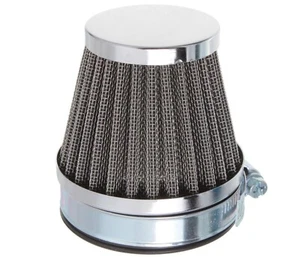 Tuning Konisch Sport Rund Luftfilter Chrom 54 mm für HONDA SUZULI YAMAHA BENELLI - Bild 1 von 10