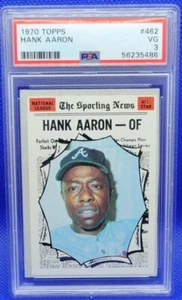 1970 TOPPS HANK AARON # 462 PSA 3! Fresco di PSA! - Foto 1 di 2