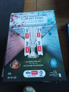 Sunderland v Wycombe League One Play Off Final 2022 MINT 21/5/2022 - Picture 1 of 2