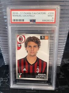 2016-17 Panini Calciatori #326 Manuel Locatelli AC Milan Rookie 🔥Juventus PSA 9