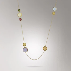 CB1401-MIX01 Y Marco Bicego / Jaipur / collana 92 cm / oro giallo e pietre - Foto 1 di 1