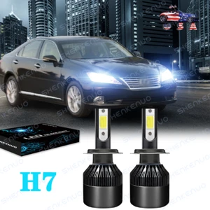 LED For Lexus ES350 2007-2010 Headlight Kit H7 6000K White Bulbs Low Beam - Picture 1 of 12