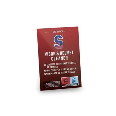 Dr Wack S100 Motorcycle Motorbike Visor & Helmet Cleaner Wipes - Single - Image 1 of 2