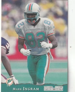 FREE SHIPPING-MINT-1993 Pro Set Mark Ingram #247 PLUS DOLPHINS BONUS CARDS - Picture 1 of 1