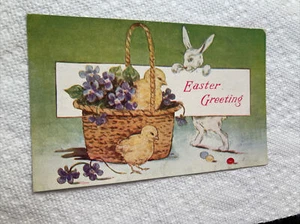 Ostergruß mit Osterkorb Postkarte - Bild 1 von 2